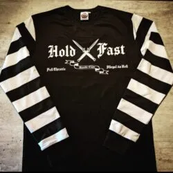 Pull-raye-noir-blanc-vintage-manches longues-holdfast-plat Pull-raye-noir-blanc-vintage-manches longues-holdfast-plat