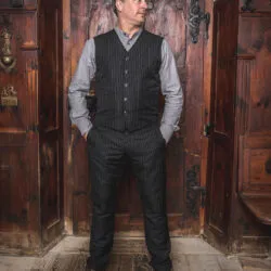 1947-harvester-trousers-chicago-black-2 1947 Harvester Trousers Chicago black - Vue 2