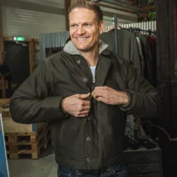 1944 N1 Deck Jacket waxed olive